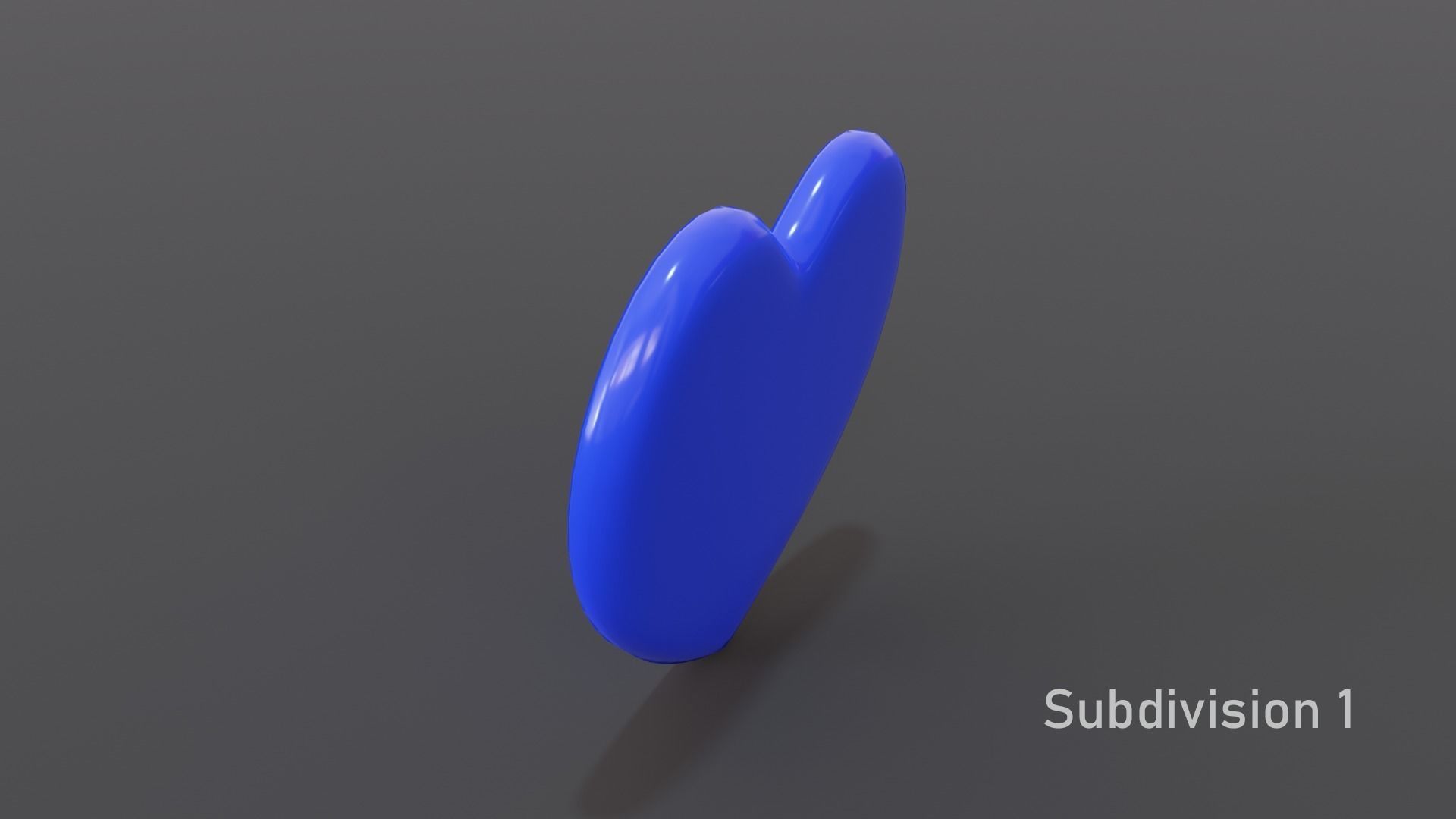 Heart Red and Blue 3D model_3