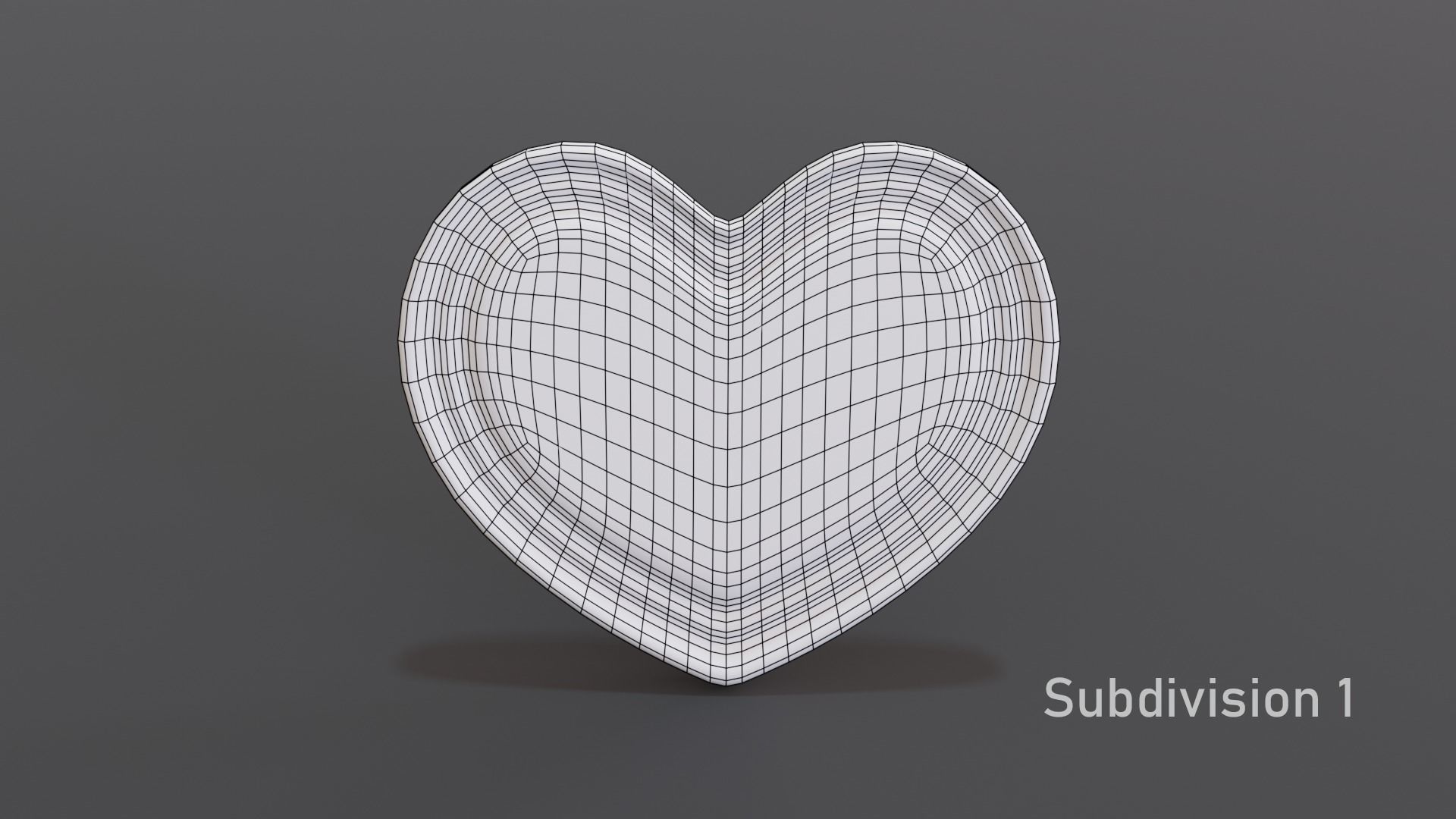 Heart Red and Blue 3D model_4
