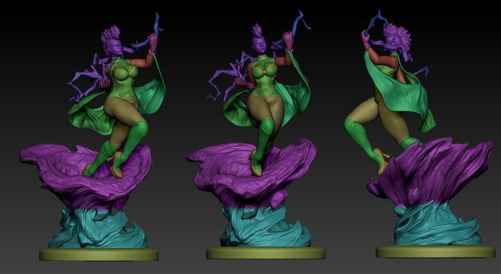 X-man Storm  3D print model_6