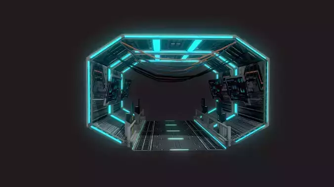 Futuristic Space Tunnel