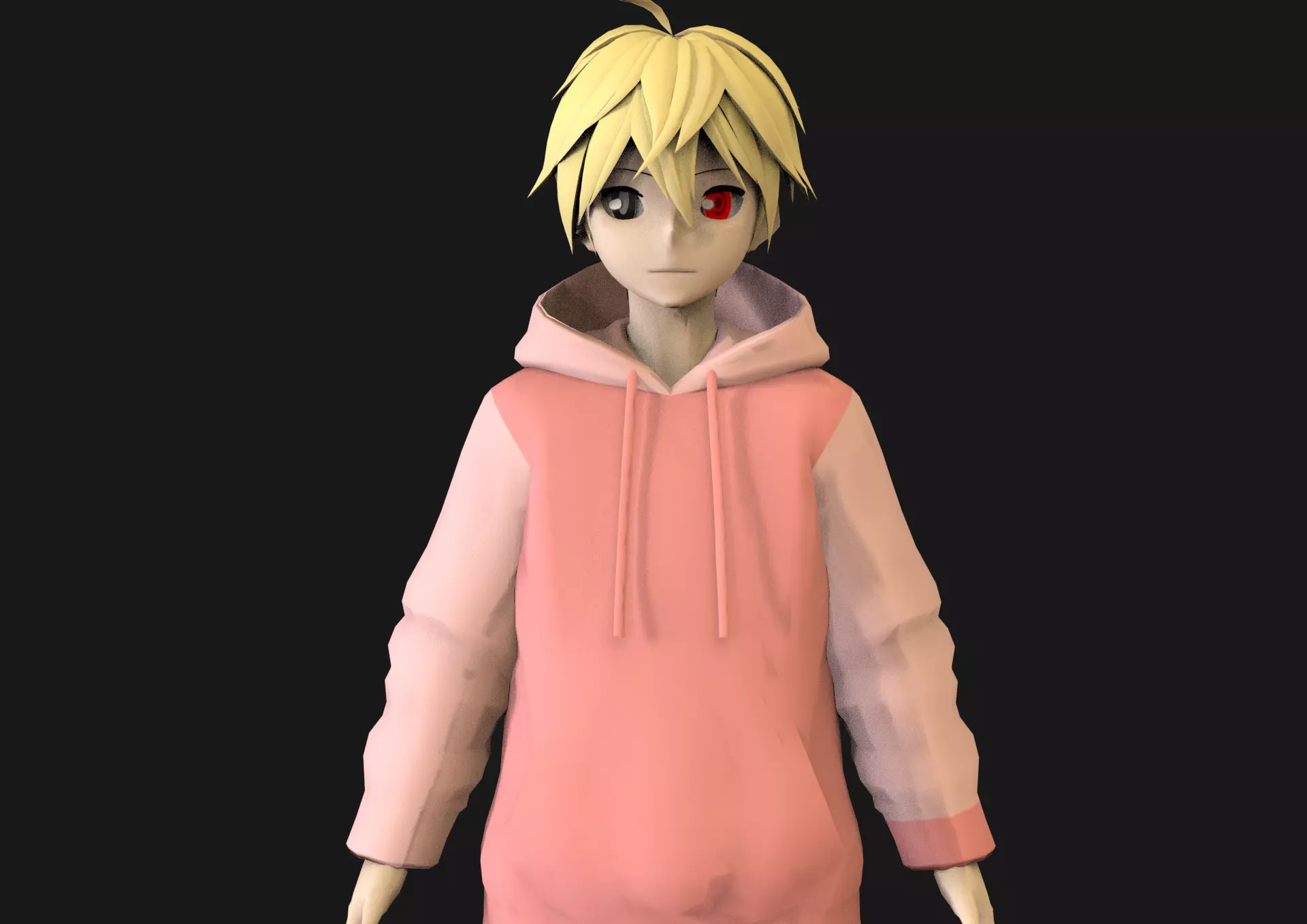 game ready Low Poly Anime Character 26 Low-poly 3D model_0