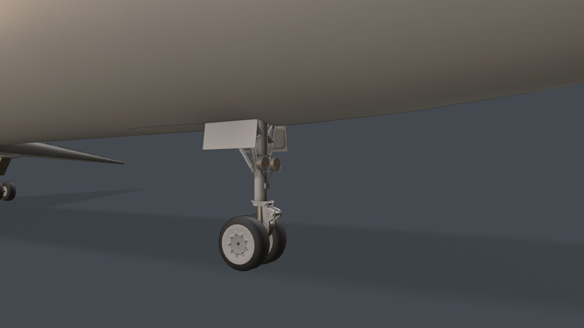 Tupolev Tu-154 Blank With LODs Low-poly 3D model_8