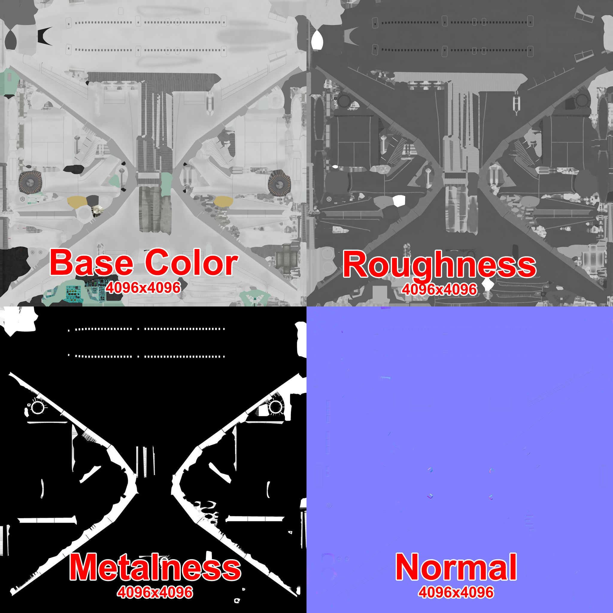 Tupolev Tu-154 Blank With LODs Low-poly 3D model_27
