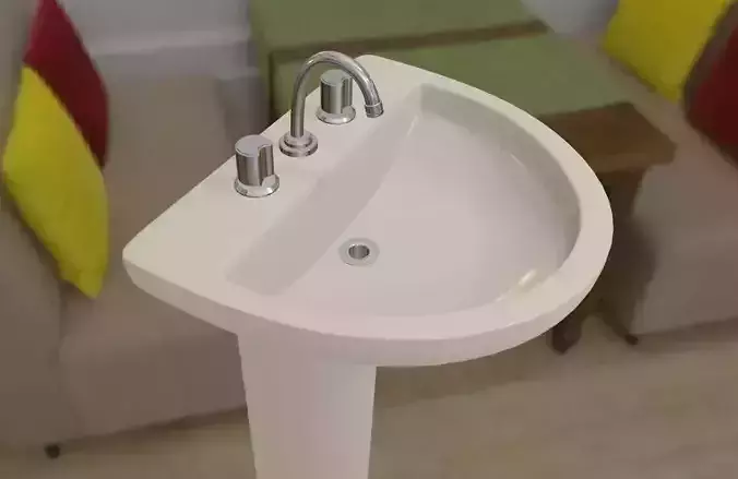 Bathroom Sink - Pia - Banheiro Low-poly 3D model