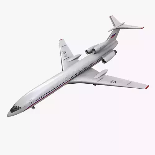 Tupolev Tu-154 Russia With LODs