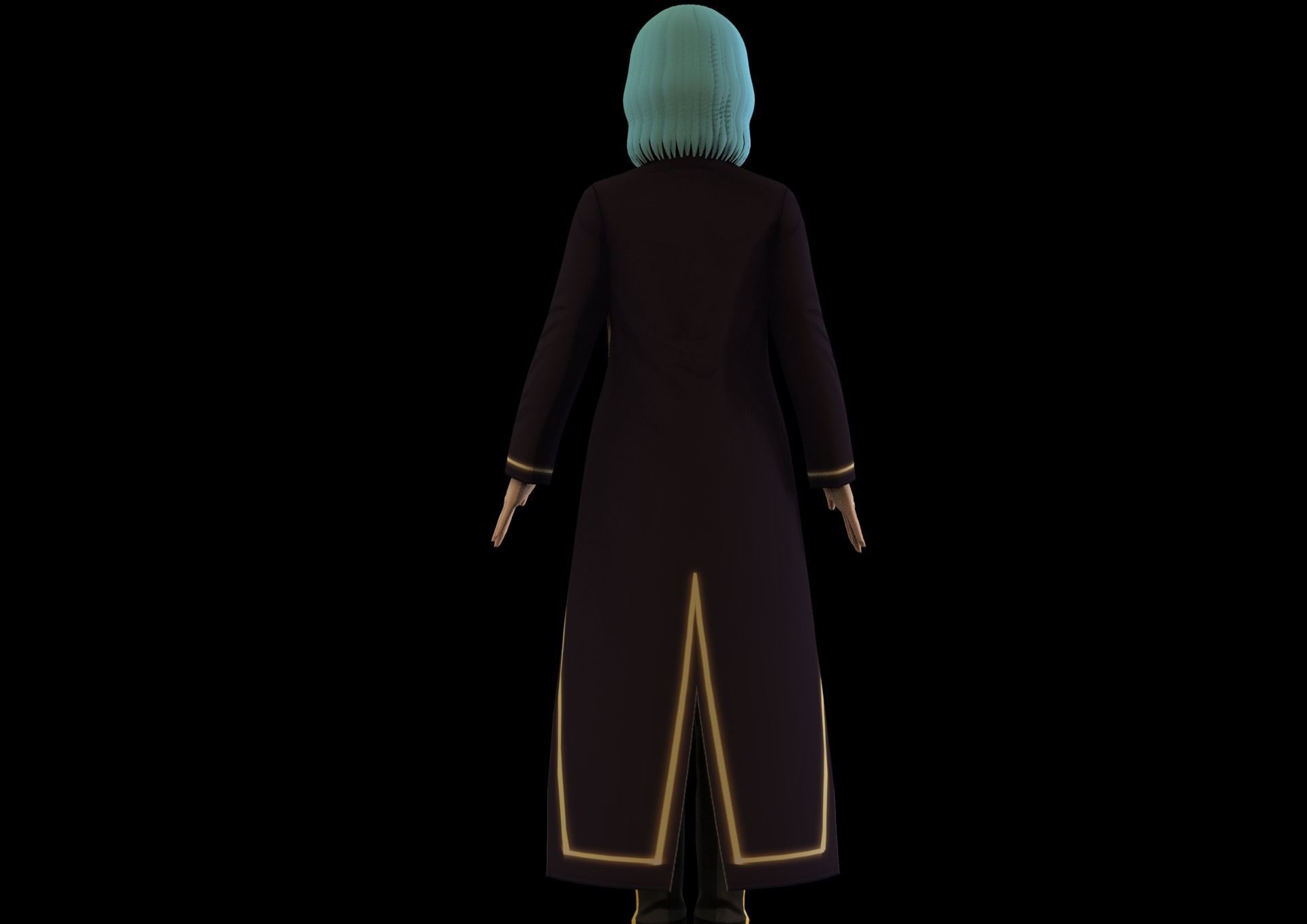 game ready Low Poly Anime Character 27 Low-poly 3D model_5