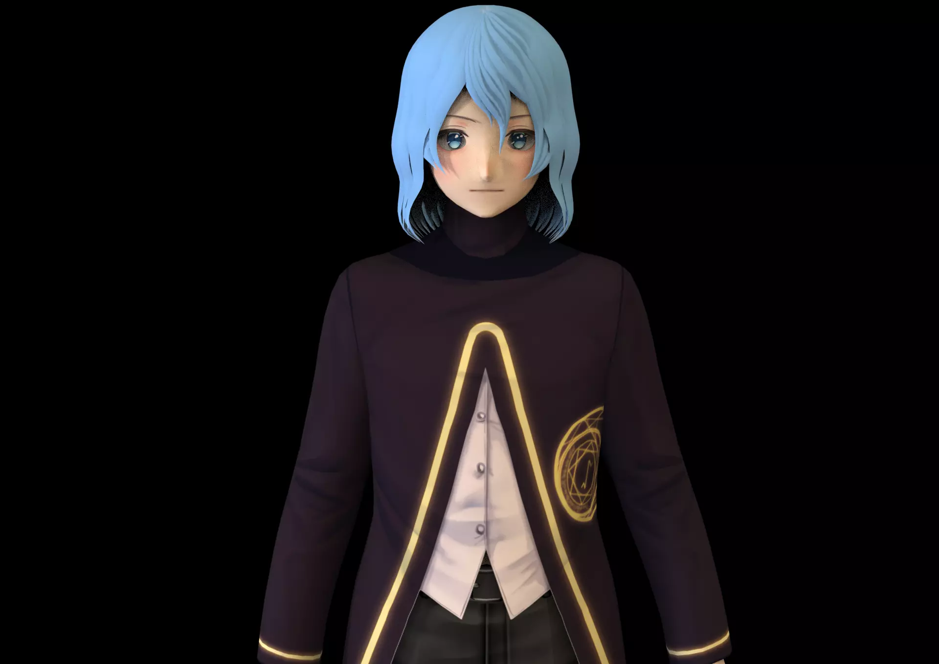 game ready Low Poly Anime Character 27 Low-poly 3D model_0