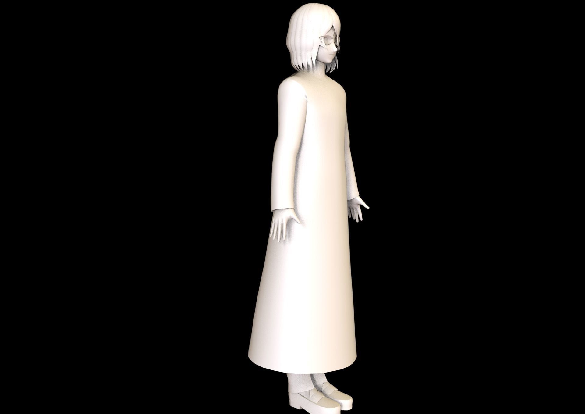 game ready Low Poly Anime Character 27 Low-poly 3D model_7