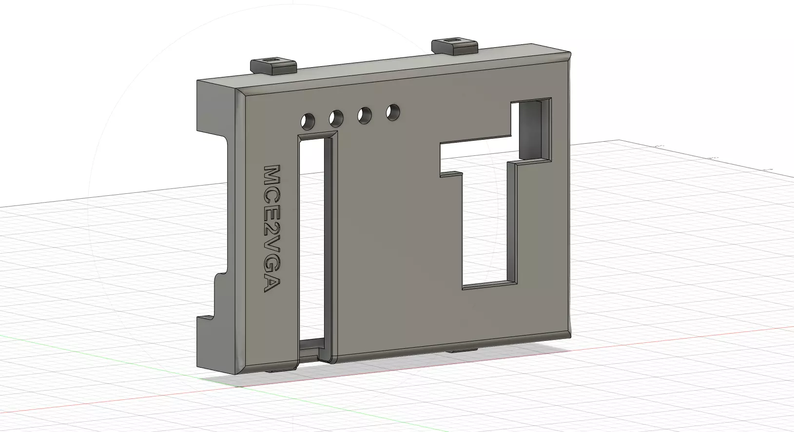 MCE2VGA or EGA2VGA case shell 3dprint 3D print model_0