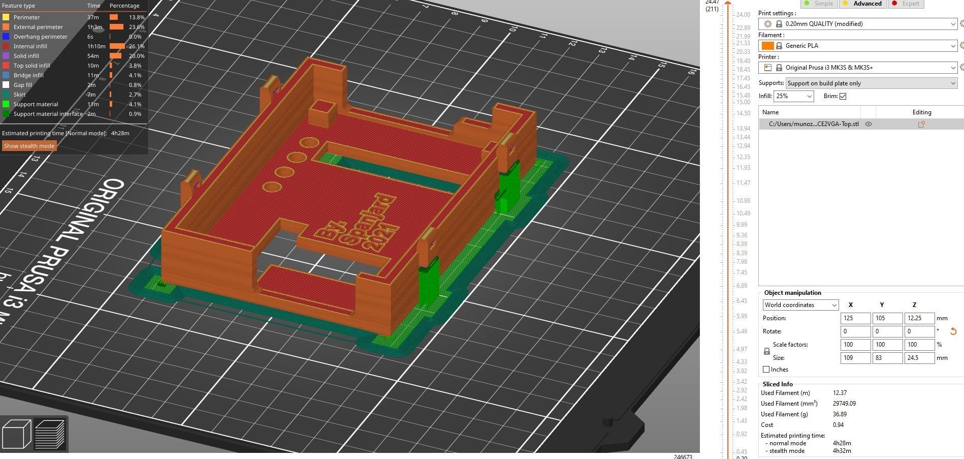 MCE2VGA or EGA2VGA case shell 3dprint 3D print model_3