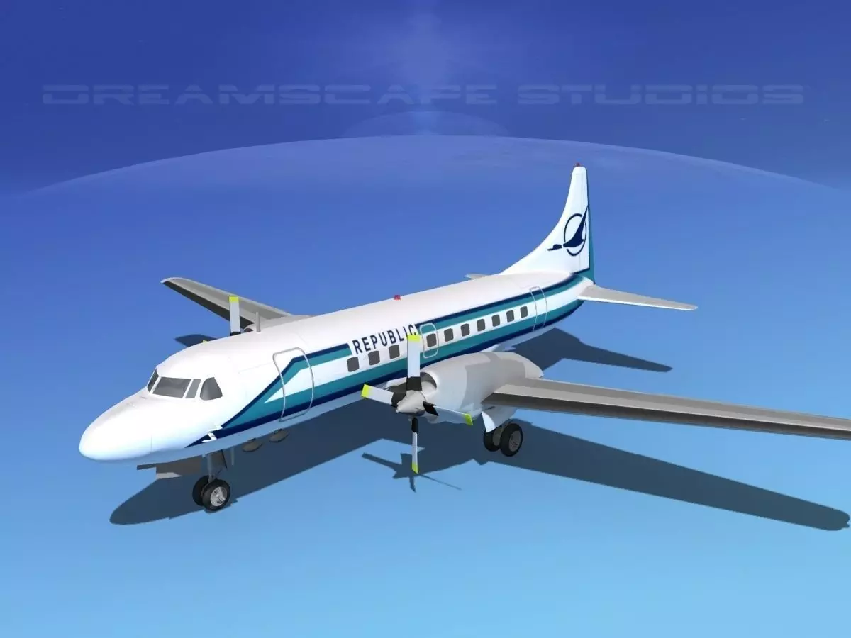 Convair CV-580 Republic 3D model_0