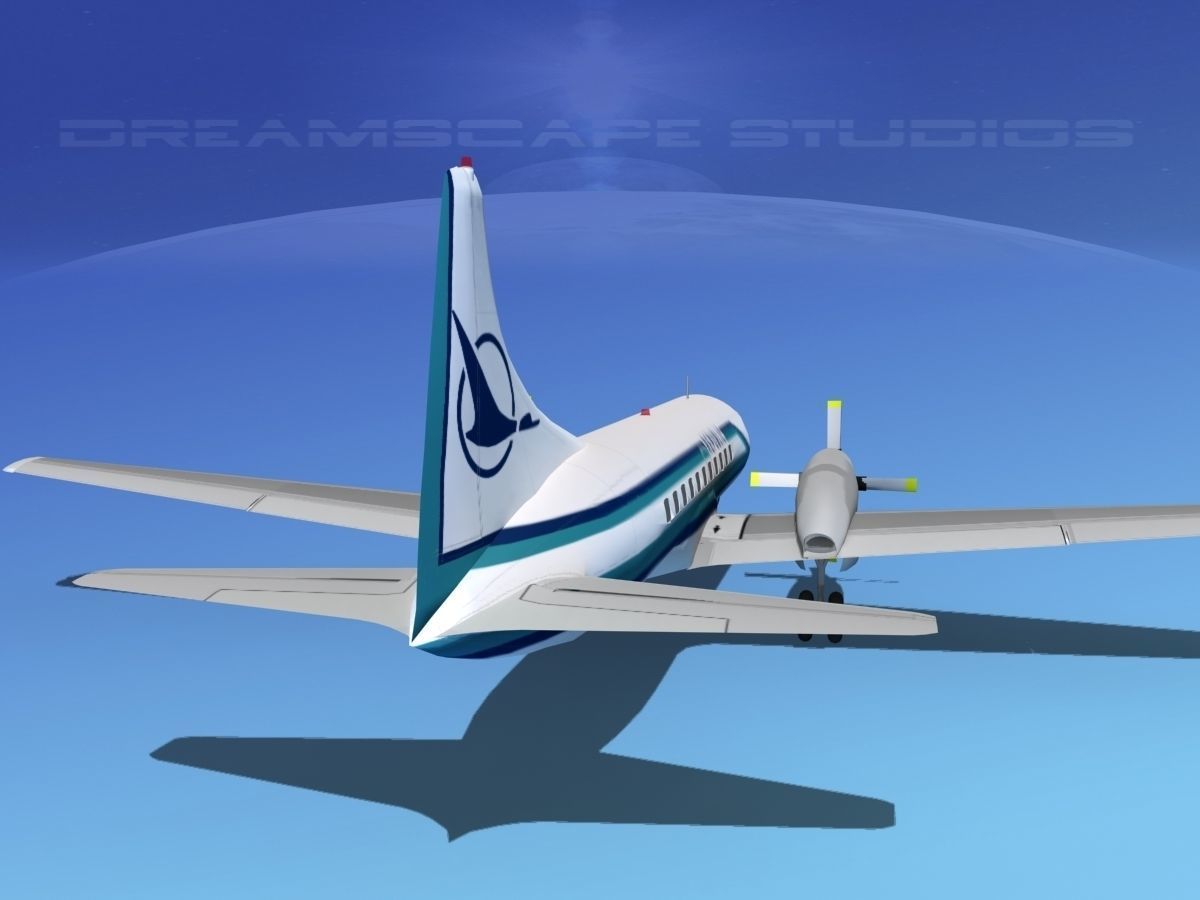 Convair CV-580 Republic 3D model_7