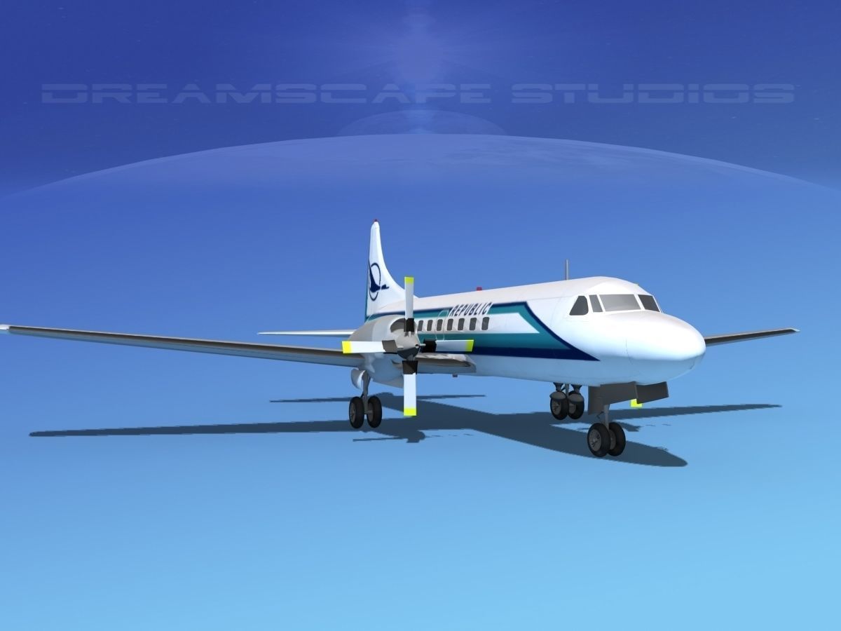 Convair CV-580 Republic 3D model_3