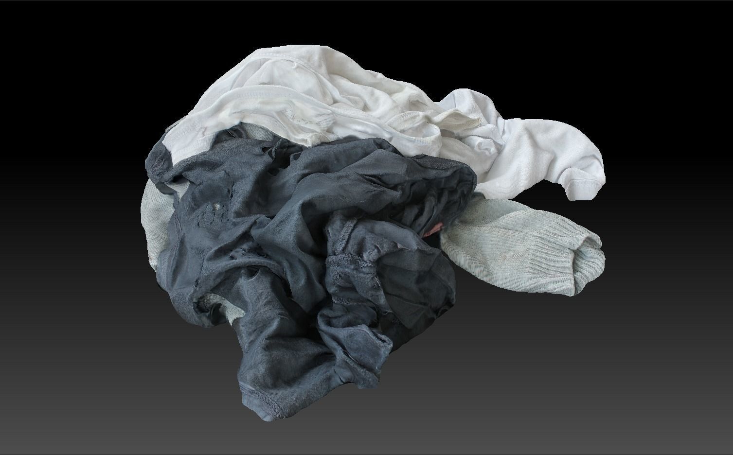 Pile of Cloths 6 Low-poly 3D model_10