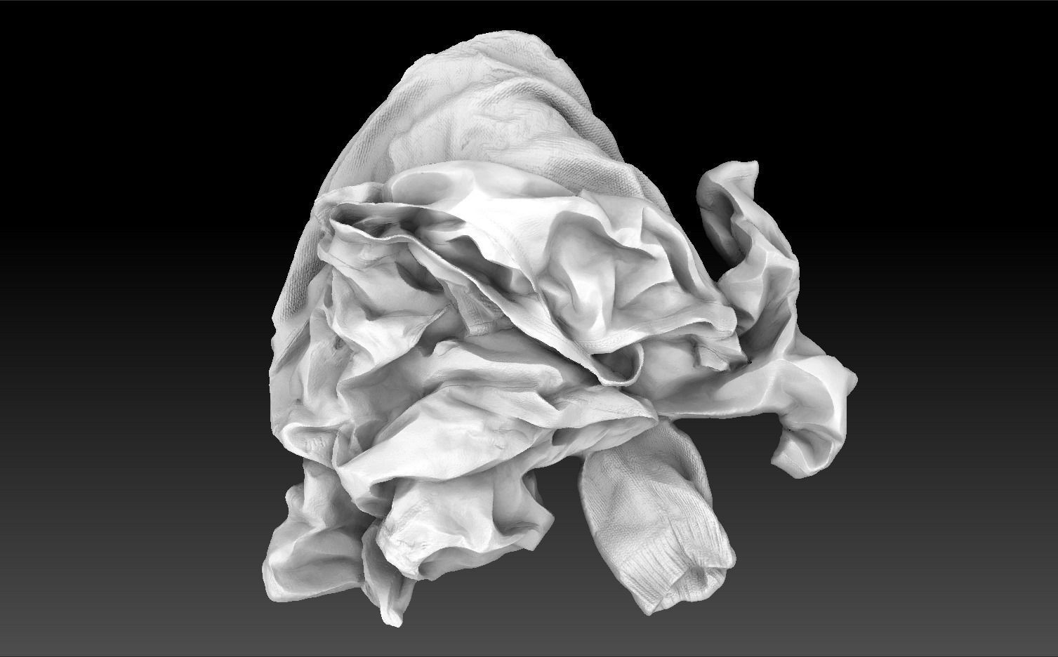 Pile of Cloths 6 Low-poly 3D model_13