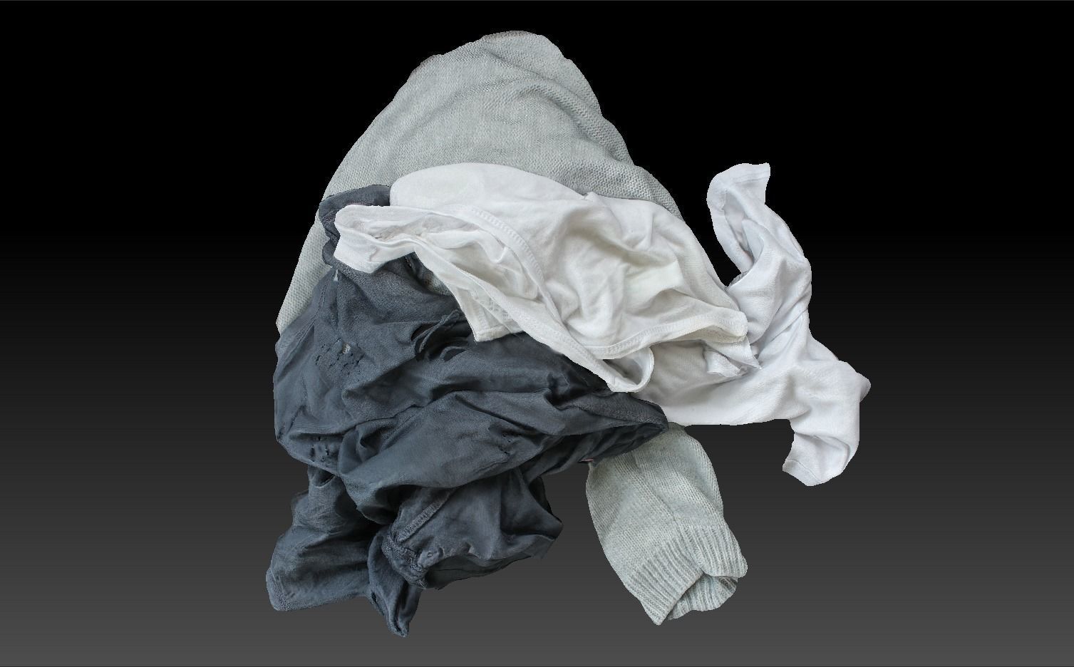Pile of Cloths 6 Low-poly 3D model_12