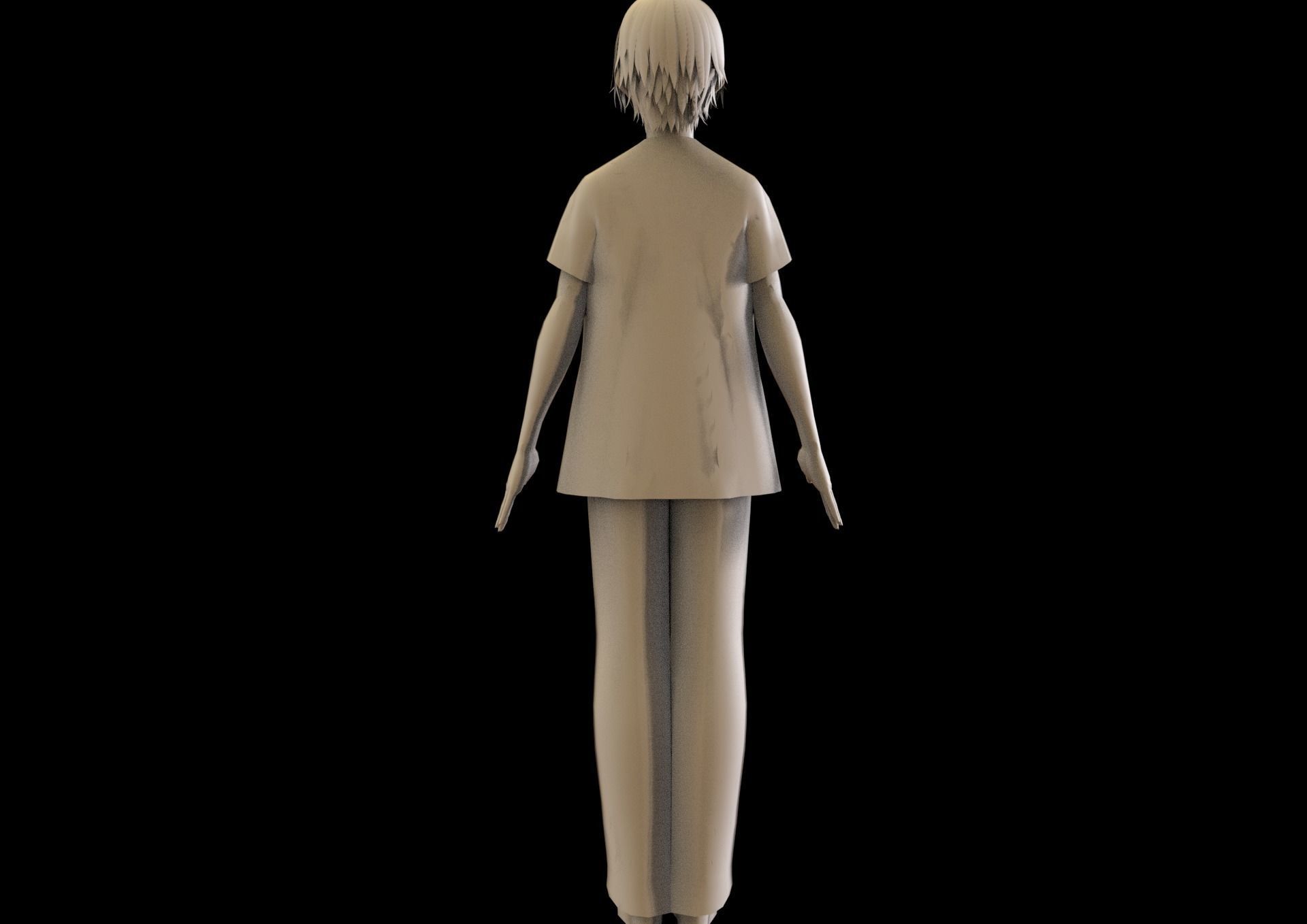 game ready Low Poly Anime Character 28 Low-poly 3D model_8