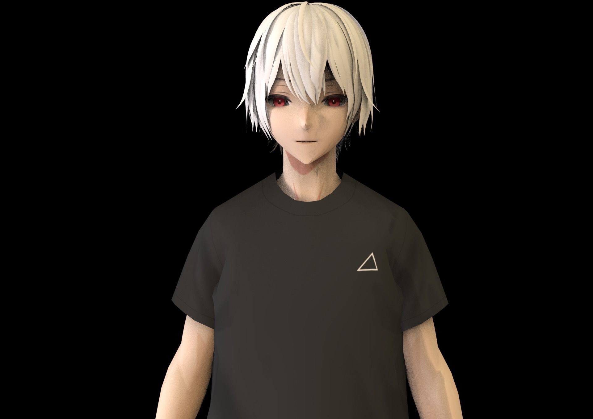 game ready Low Poly Anime Character 28 Low-poly 3D model_1