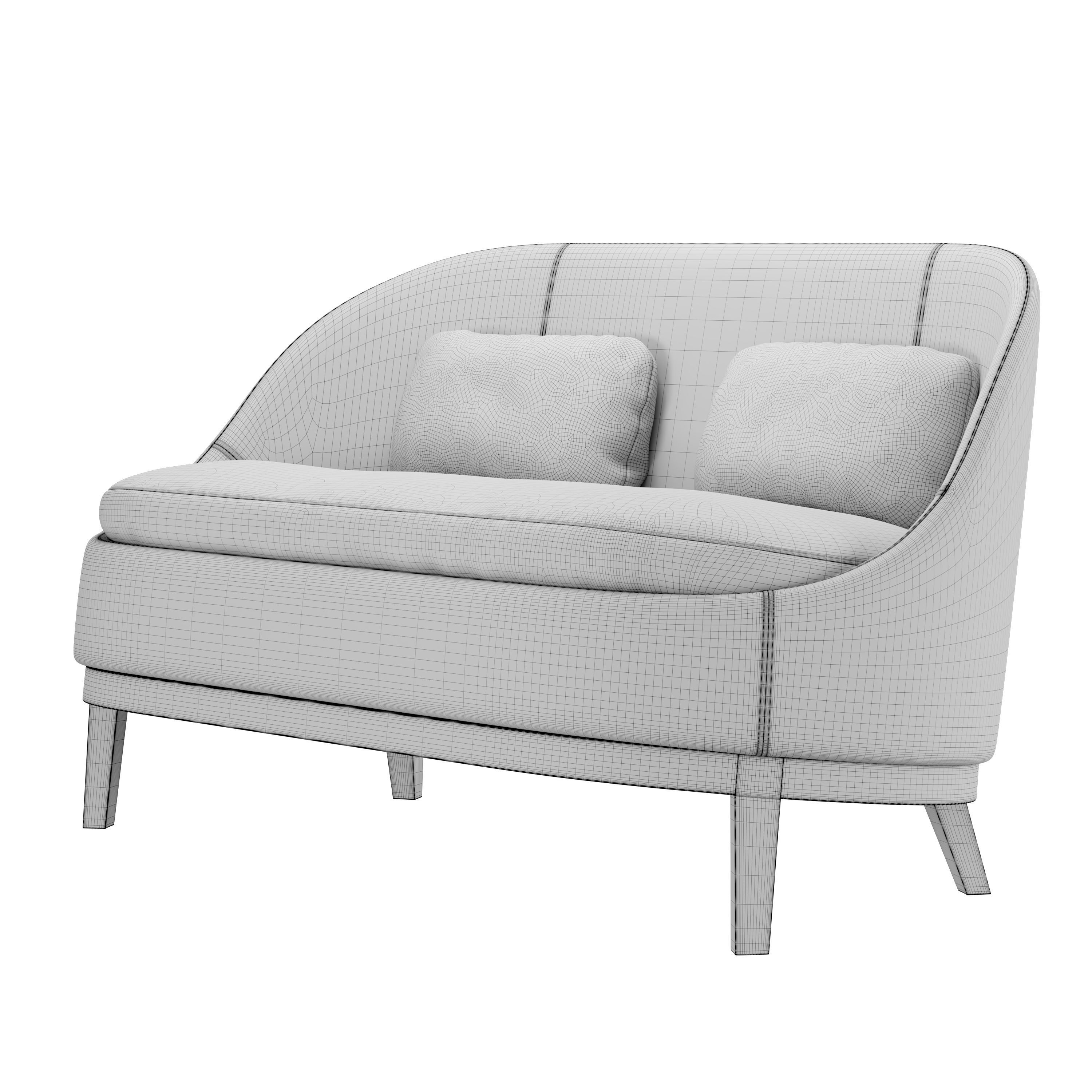 Piet Boon Collection - Belle Loveseat and armchair 3D model_6