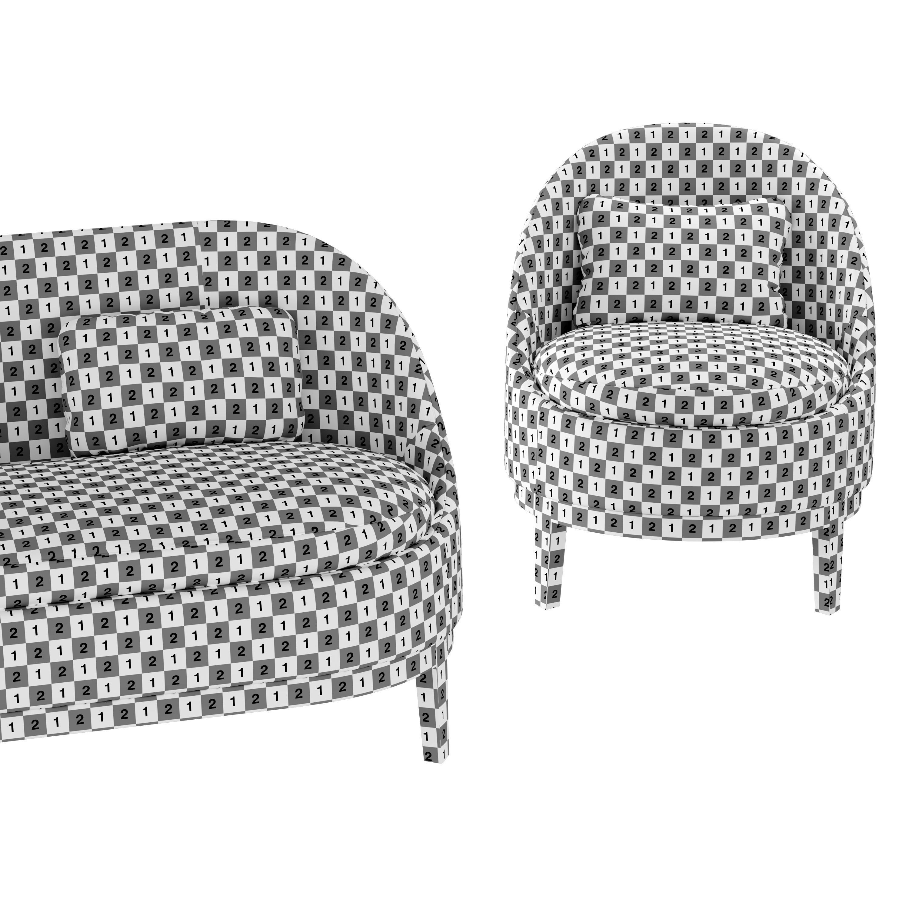 Piet Boon Collection - Belle Loveseat and armchair 3D model_8
