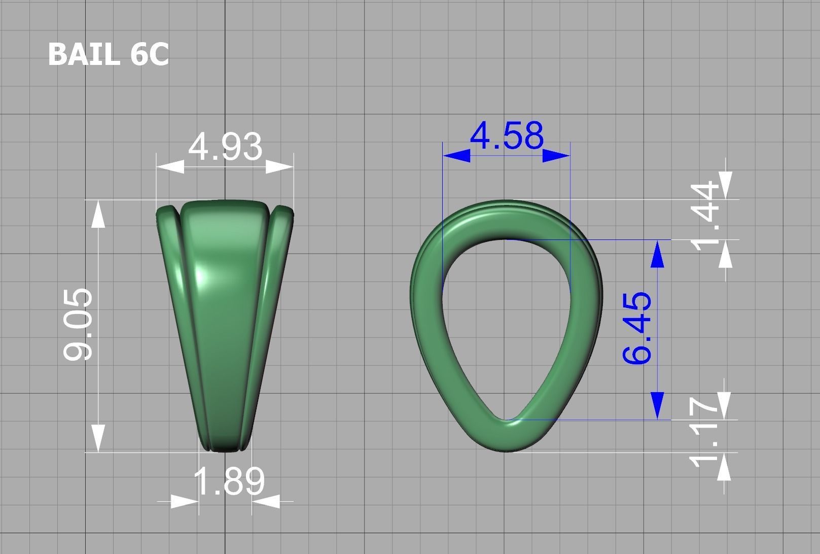 BAILS LOOP PACKAGE for Pendants Necklaces v6 3D print model_12