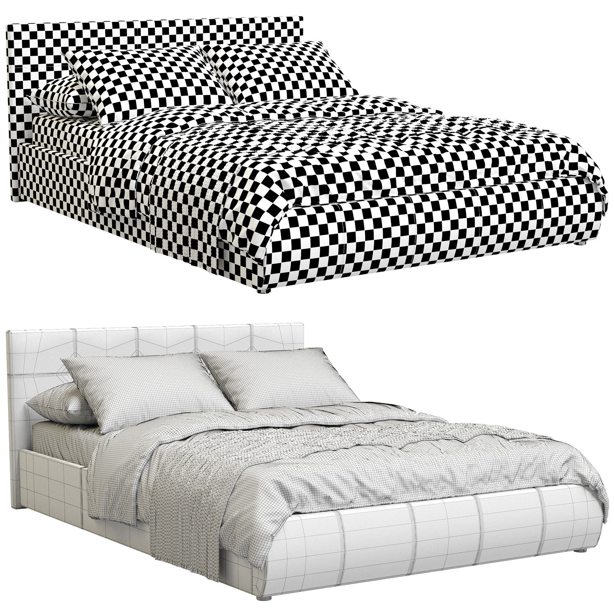 Hoff Mila Two Bed 3D model_5