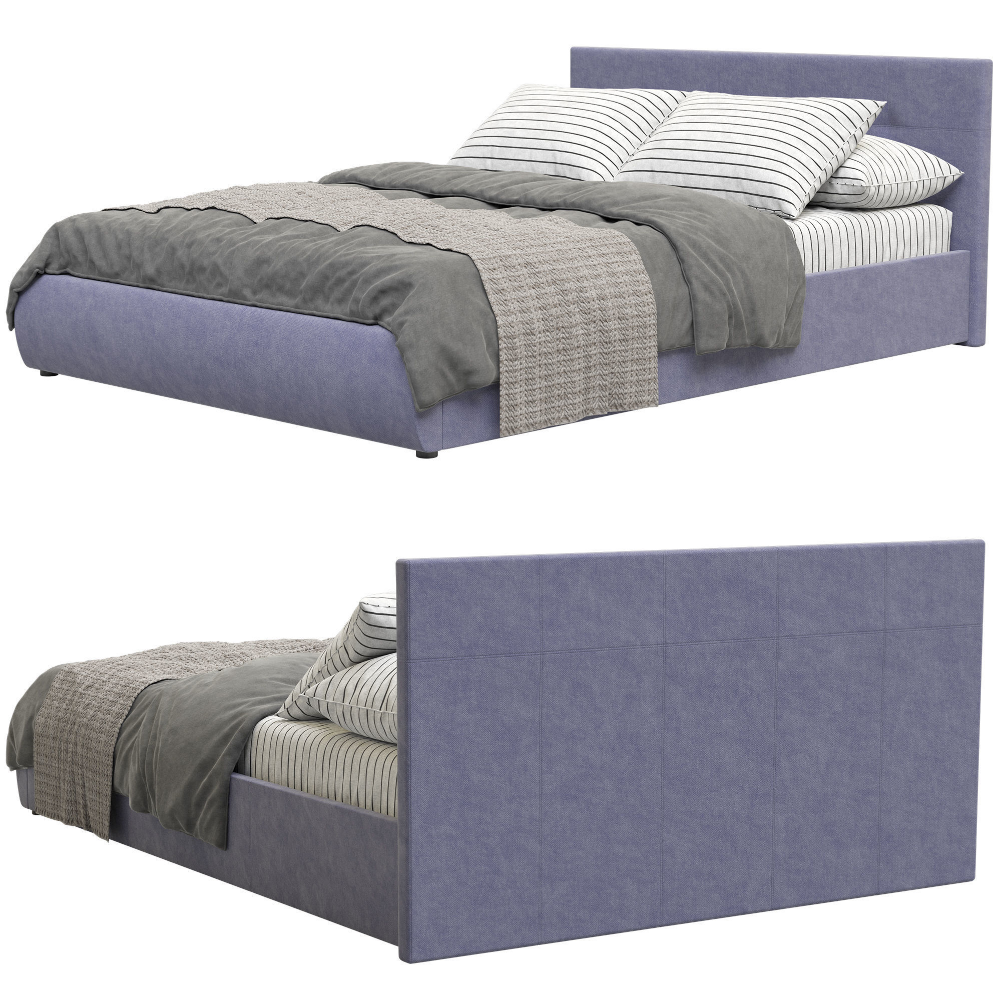 Hoff Mila Two Bed 3D model_1