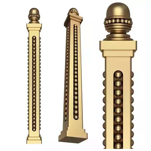 Classic Baluster 03 Low-poly 3D model