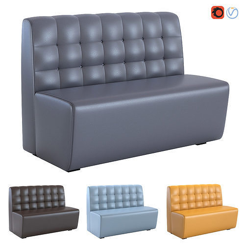 Cafe sofa 3D model