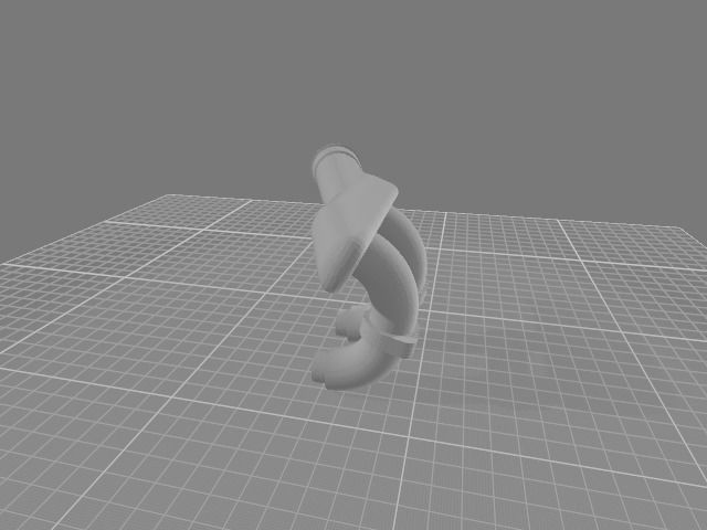 mazda rotary 13b efi intake manifold 3D model_1