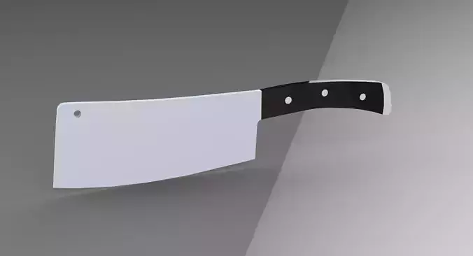 Cleaver 3D model knife