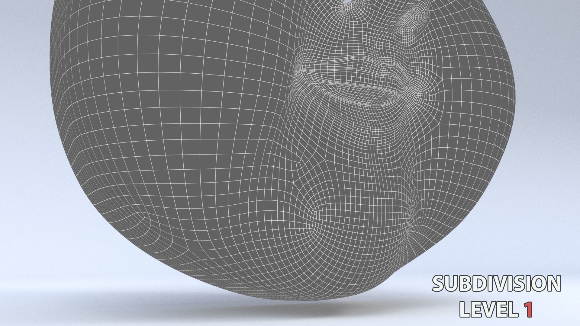 Japanese Okame - Otafuku Noh mask Low-poly 3D model_21