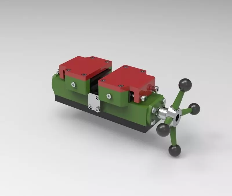 Vise for the machine 3D model_0