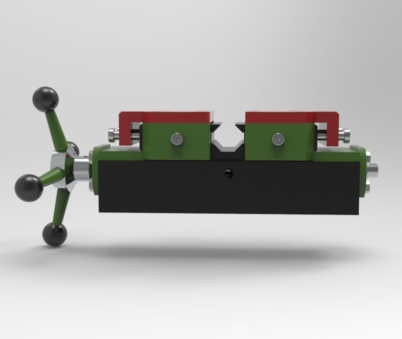 Vise for the machine 3D model_3