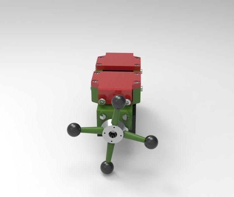 Vise for the machine 3D model_2