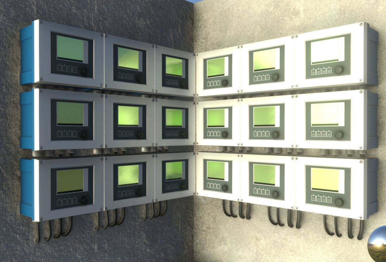 3D model Control Panel Display Wall Mounted VR / AR / low-poly | CGTrader
