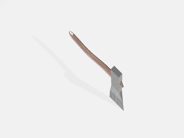 battle ax 3D model_1