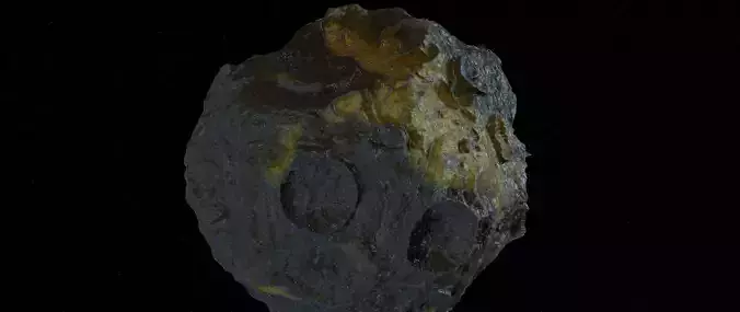Asteroid with gold minerals
