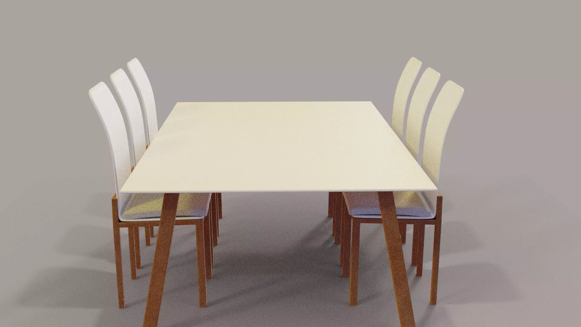 dinning set dining table with six chairs Free 3D model
