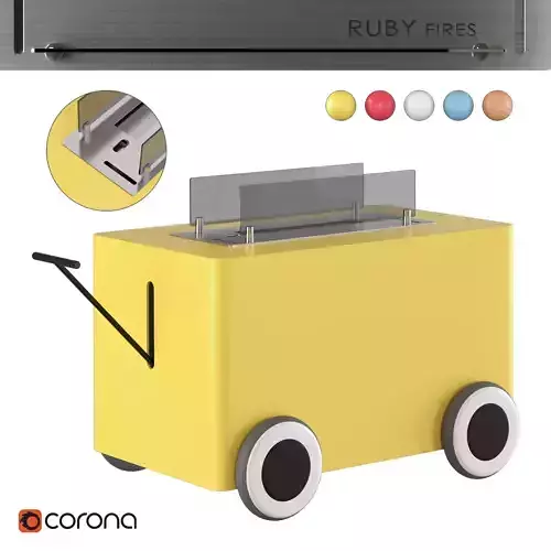 WOODY  Bio fireplace 3D model
