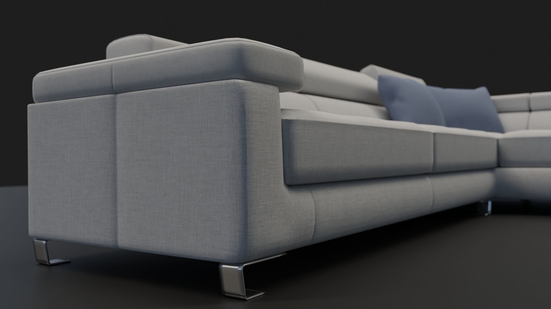 Sofa BARISO - L shaped 3D model_3