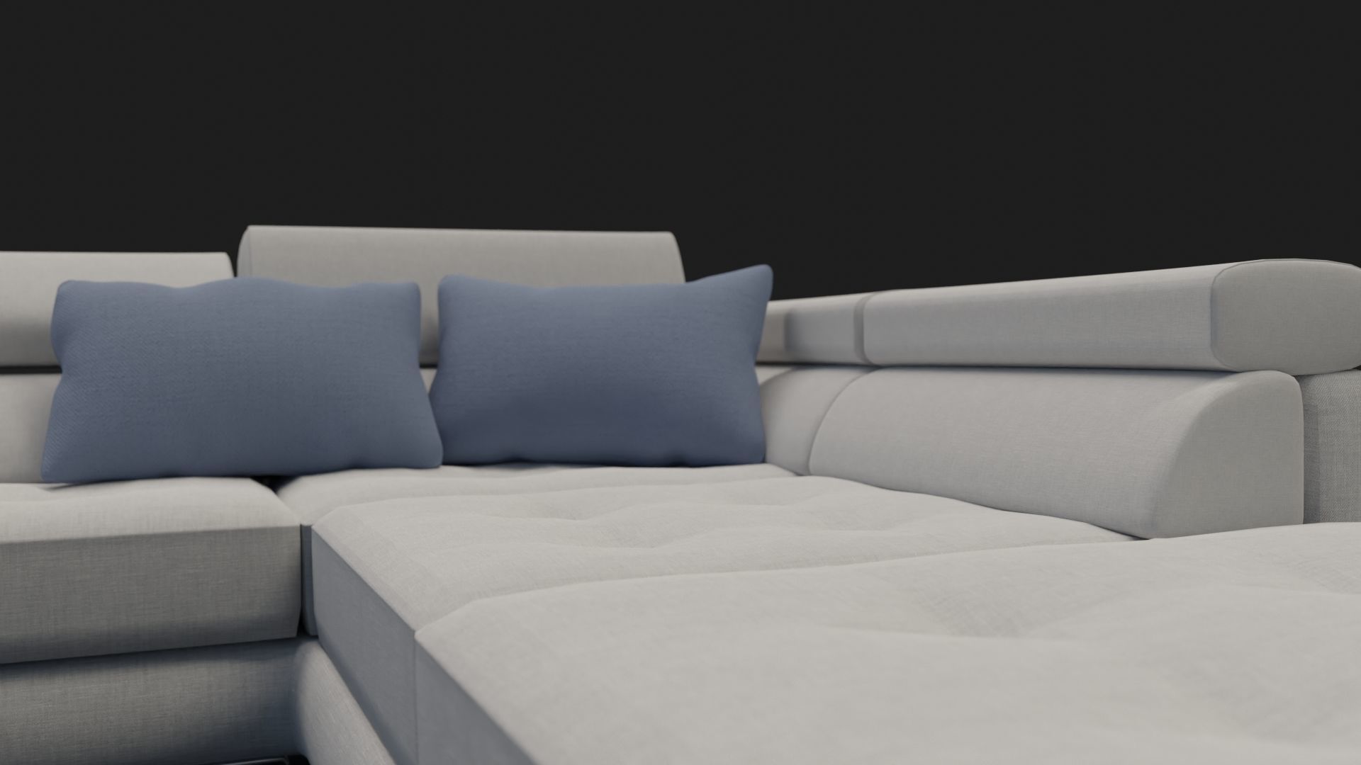 Sofa BARISO - L shaped 3D model_2