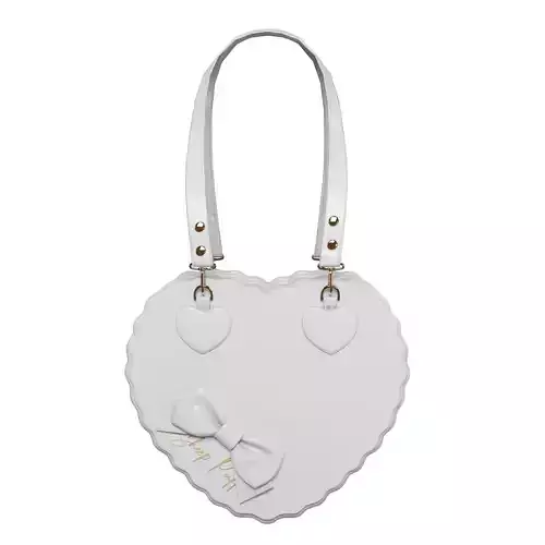 Heart white bag v5