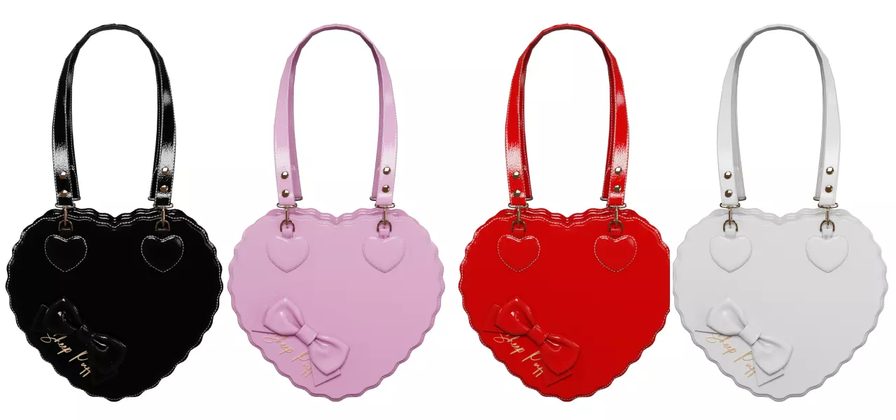 Heart bags 3D Model Collection_0