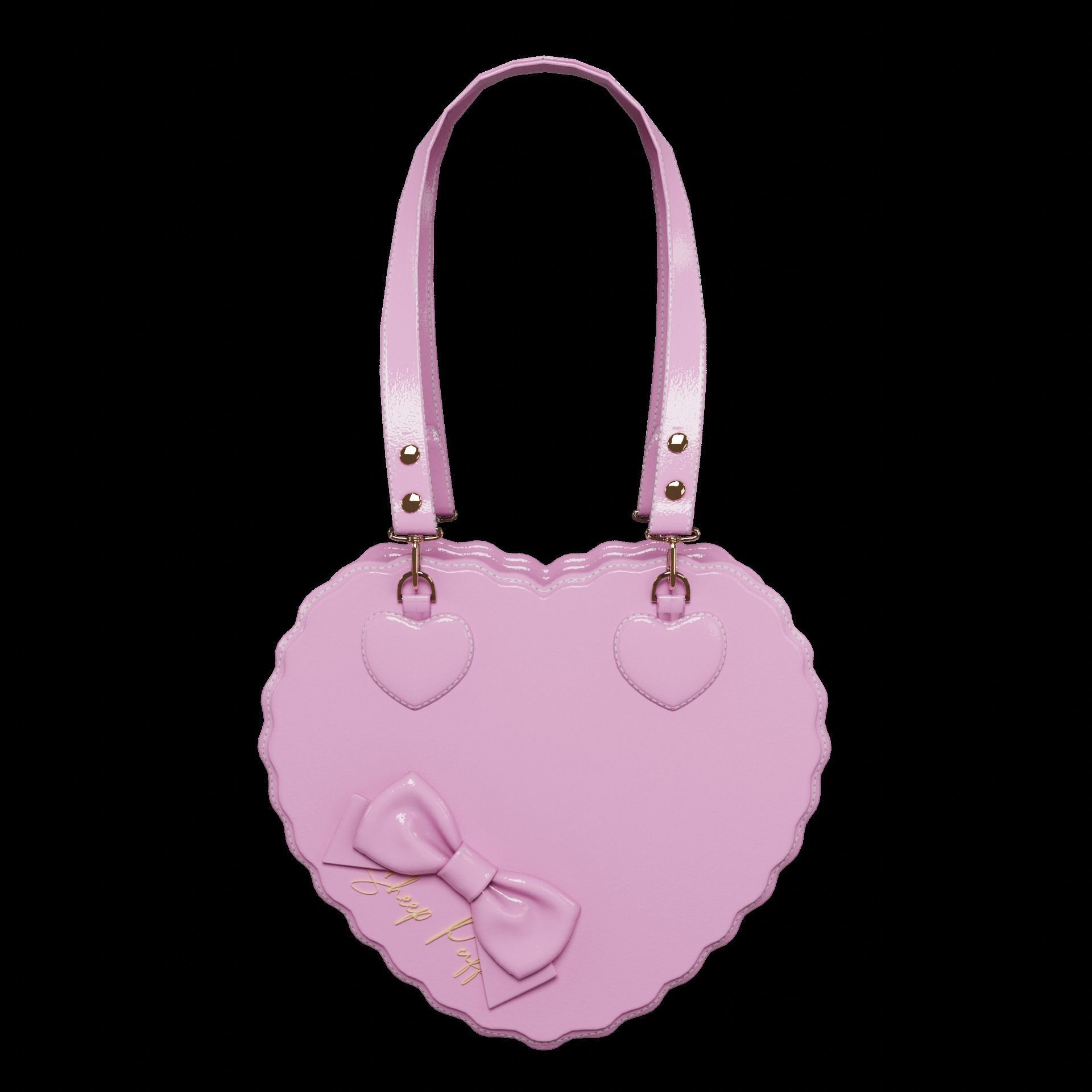 Heart bags 3D Model Collection_17