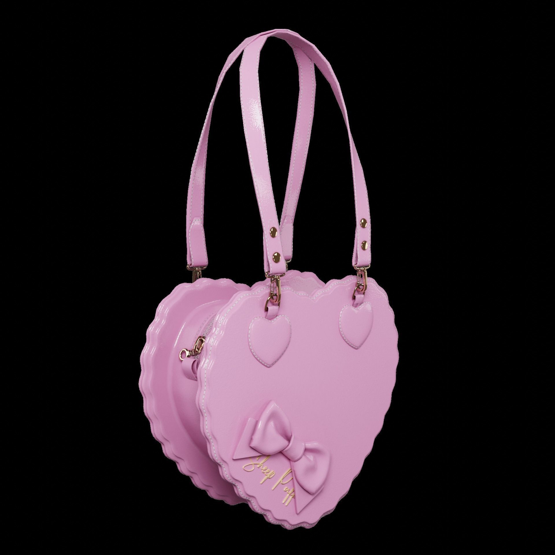 Heart bags 3D Model Collection_18