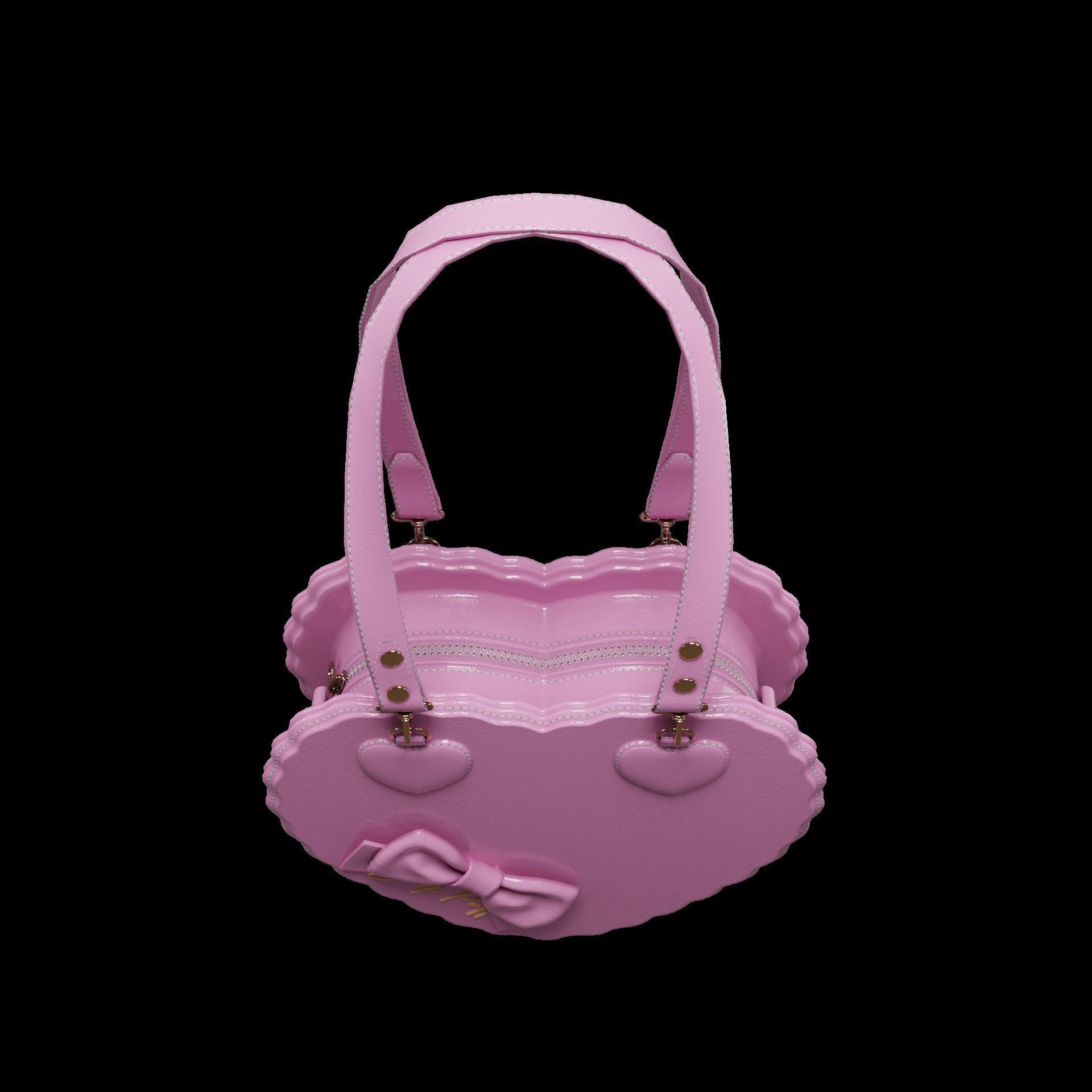 Heart bags 3D Model Collection_25