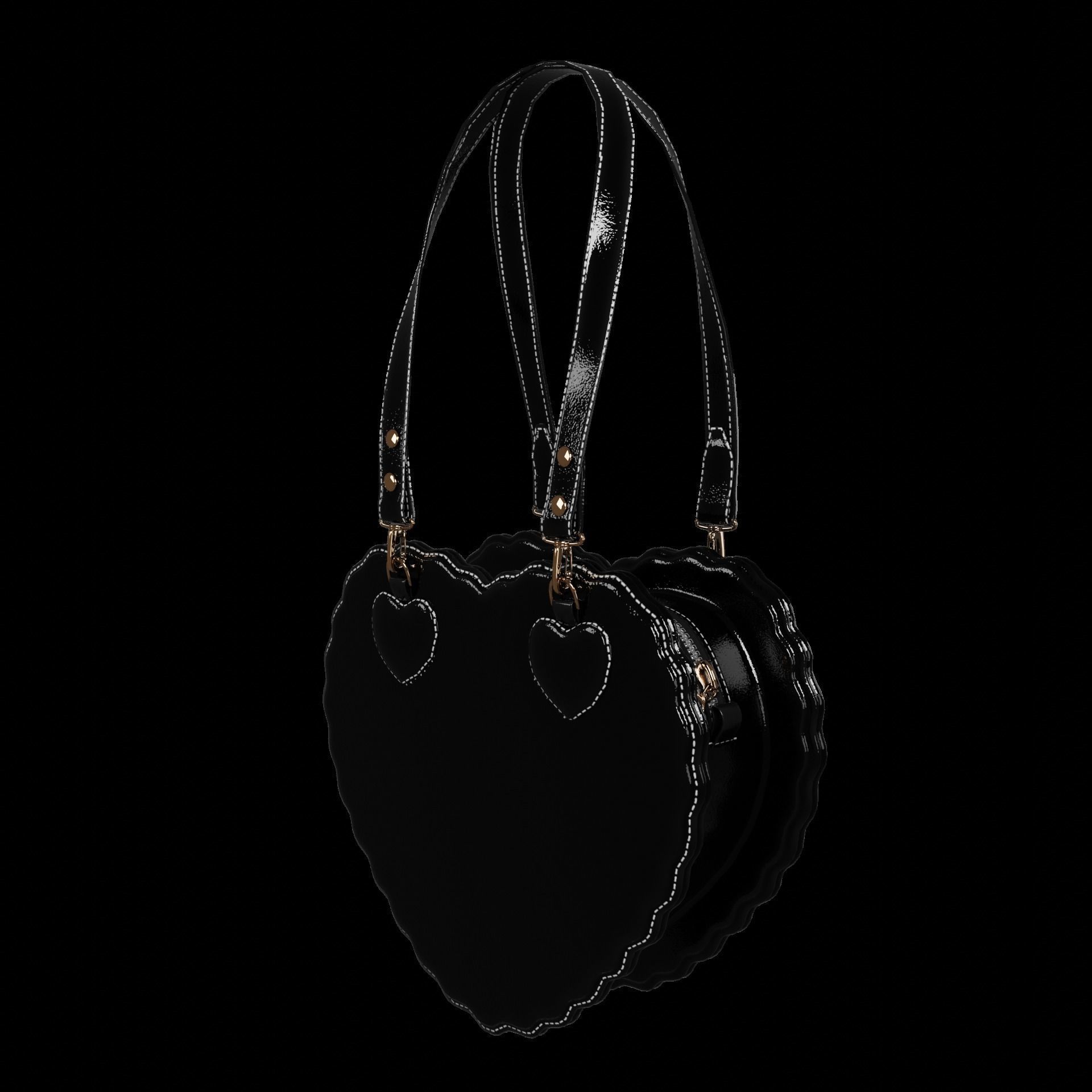 Heart bags 3D Model Collection_13