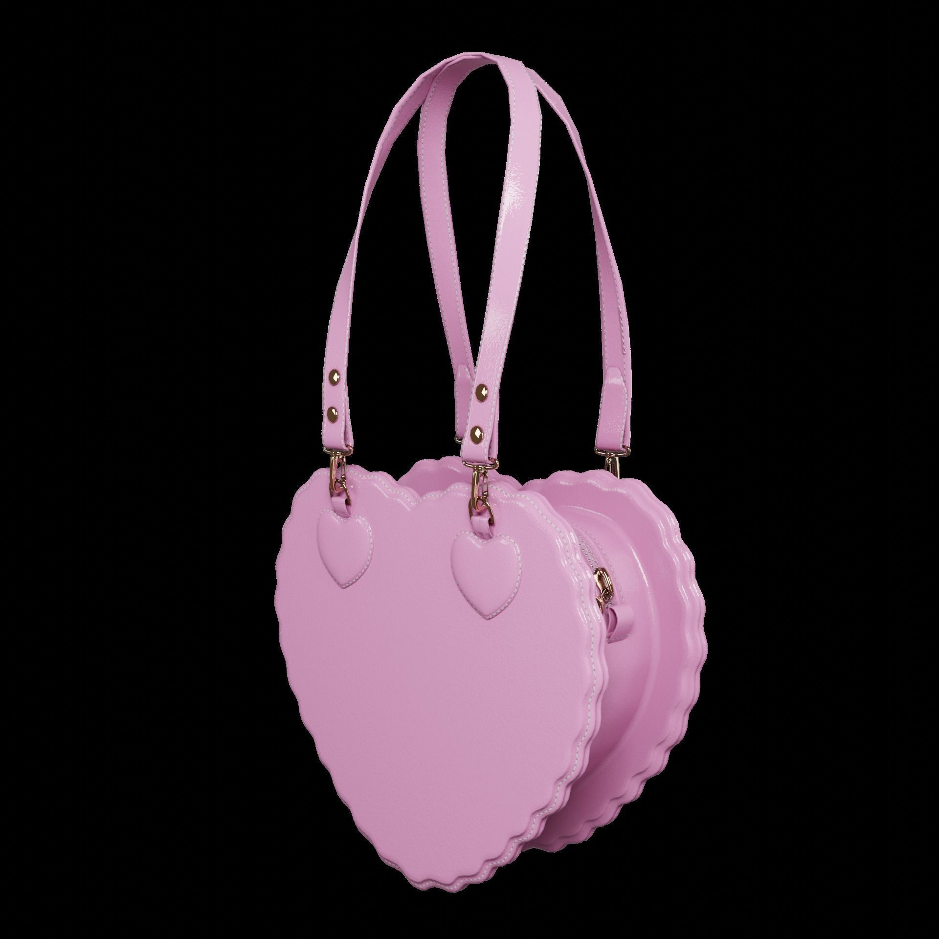 Heart bags 3D Model Collection_20