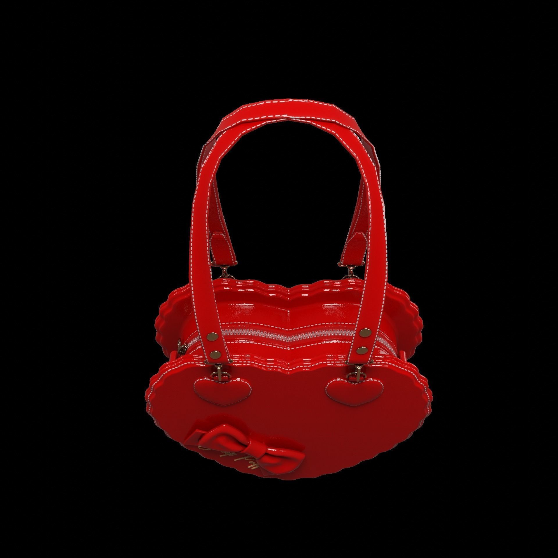 Heart bags 3D Model Collection_34